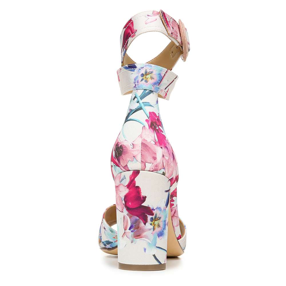 Rinna Heeled Sandal - Pink Floral