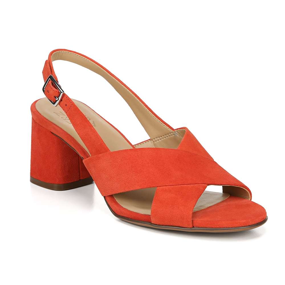 Azalea Block Heel - Mango Spice