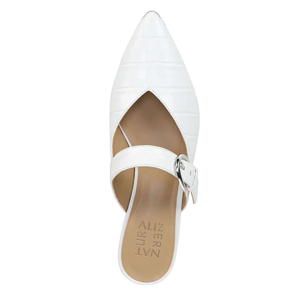 Bess Mule - White Croc