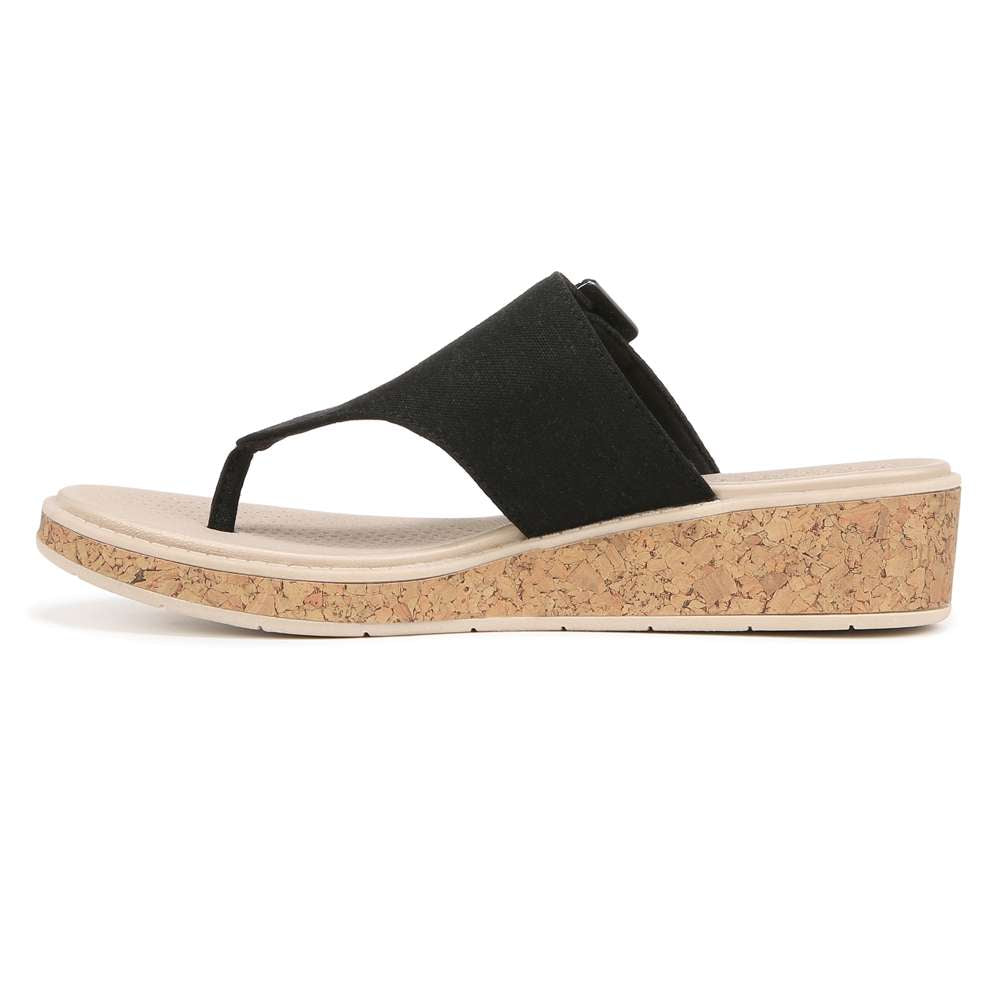 Bay Wedge Sandal - Black