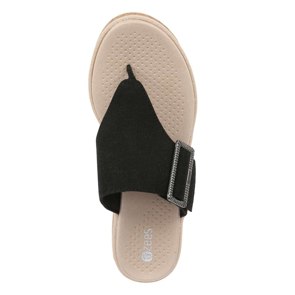 Bay Wedge Sandal - Black