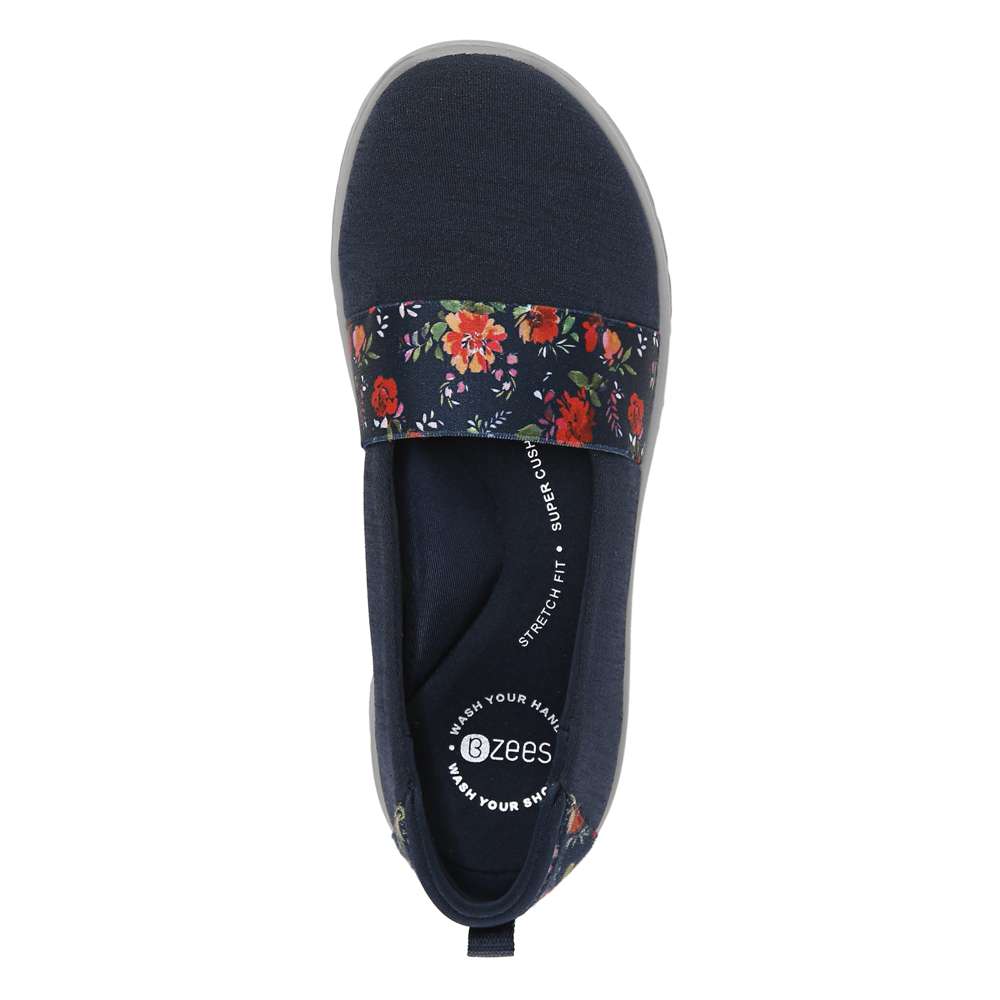 Gracie Slip-On Loafer - Navy Floral