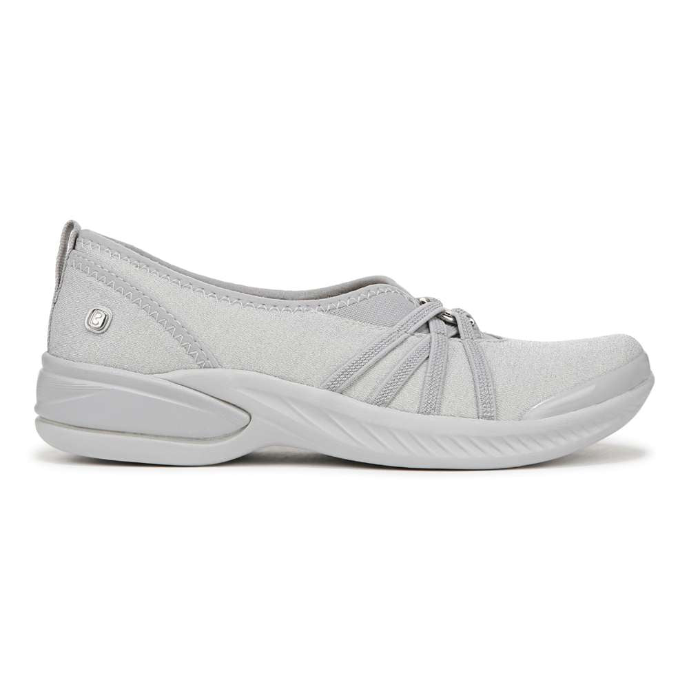 Niche Slip-On - Silver Shimmer Fabric