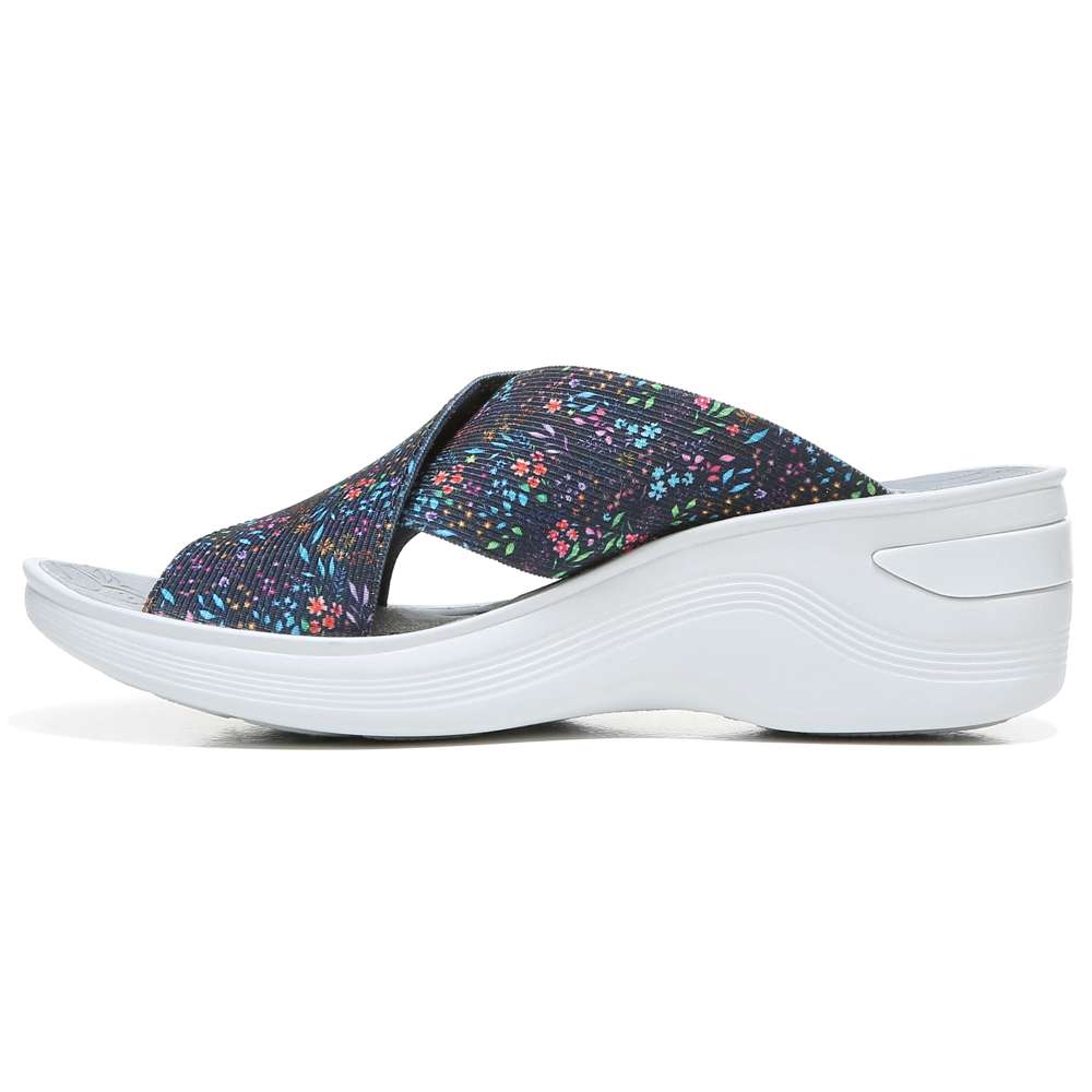 Desire Slide - Navy Floral