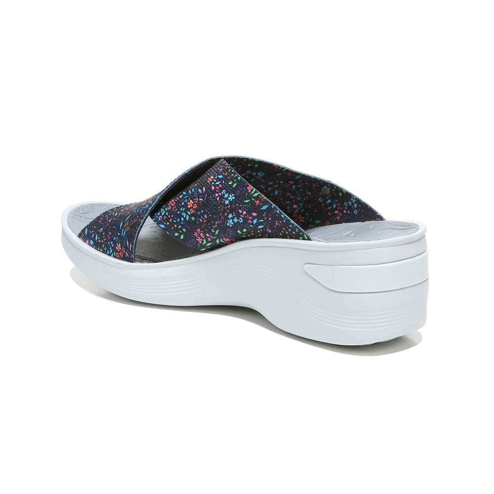 Desire Slide - Navy Floral